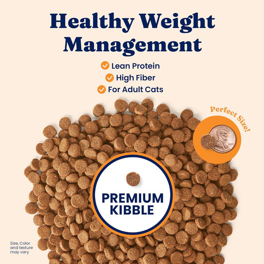 Solid Gold Weight Management Cat Food for Adults - Grain Free & Gluten Free Dry Cat Food Indoor & Outdoor Recipe for Healthy Weight w/Alaskan Pollock & Probiotics for Gut Health & Digestion - 3 LB