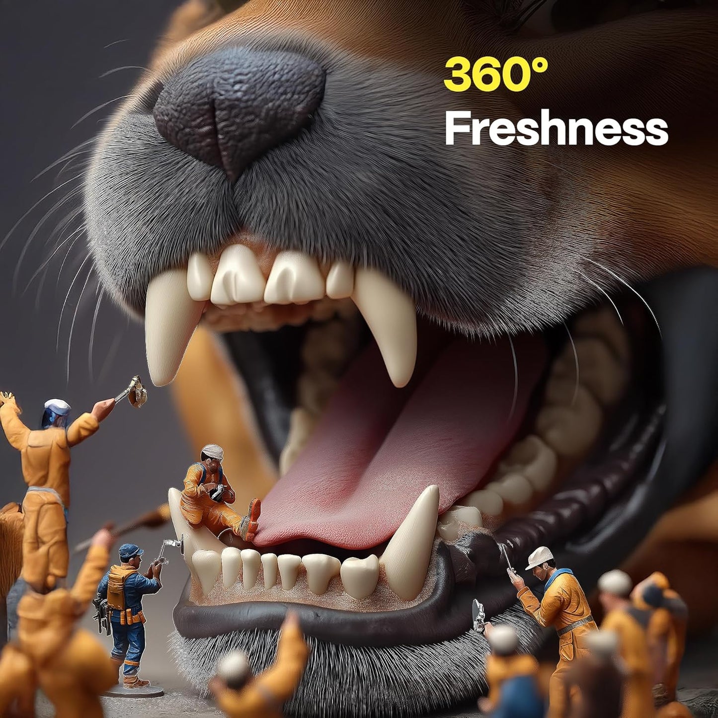 DOCO Dog Teeth Cleaning Wipes Dental Finger Wipes for Cats & Dogs Remove Plaque & Tartar, Freshen Breath, No Rinse, Easy Pet Tooth Cleaning Kit for Oral Care, Coconut & Grapefruit Flavor, 100 Count