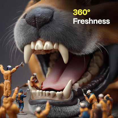 DOCO Dog Teeth Cleaning Wipes Dental Finger Wipes for Cats & Dogs Remove Plaque & Tartar, Freshen Breath, No Rinse, Easy Pet Tooth Cleaning Kit for Oral Care, Coconut & Grapefruit Flavor, 100 Count