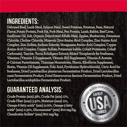 Merrick Backcountry Raw Infused Grain Free Dog Food, Great Plains Red Recipe, Freeze Dried Dog Food - 10 lb. Bag