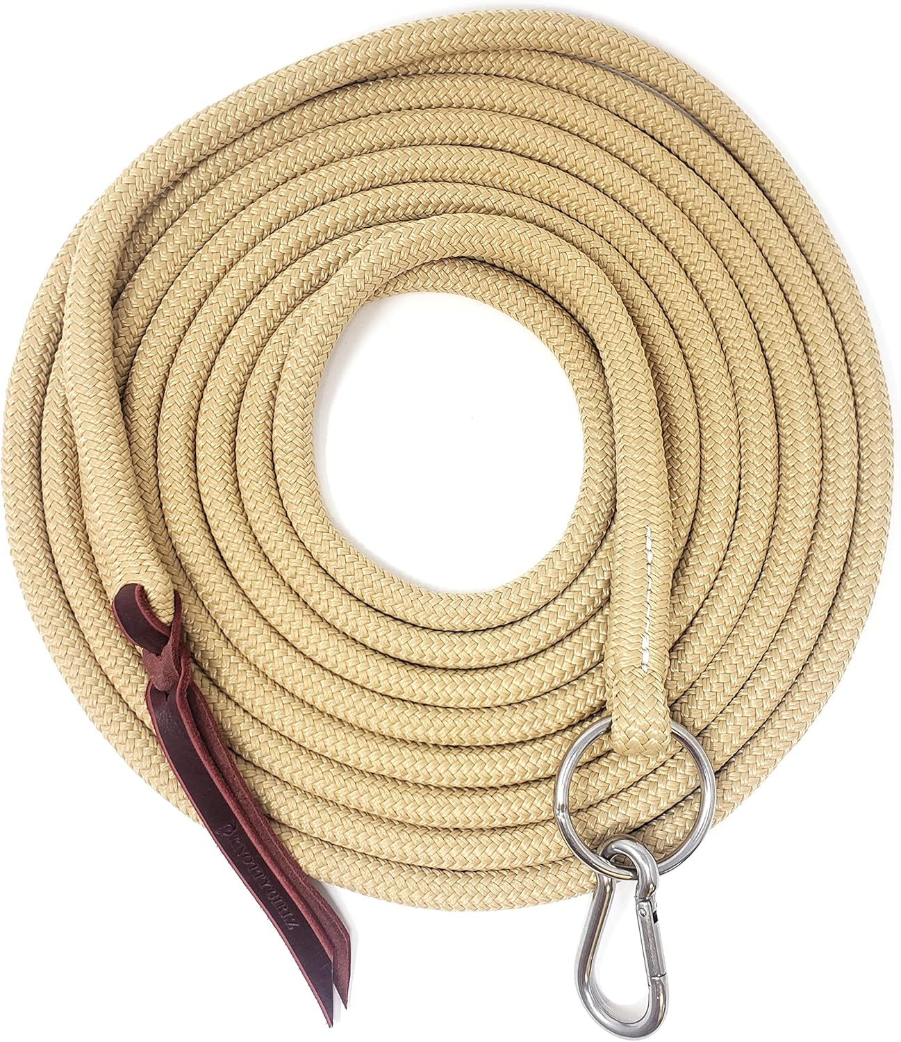 22' Long Line with SS O Ring and Carabiner (Beige)