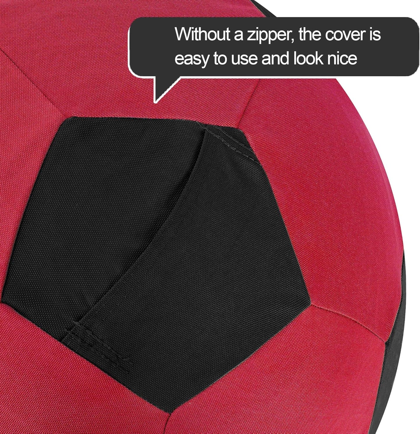 Herding Ball for Horse Ball & Cover 40" Large for Play Herding Ball Horse Toys for Horse (Red & Black)