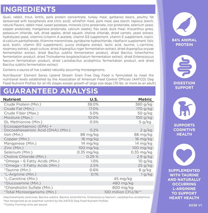 NutriSource Element Series Upland Stream Dry Dog Food, Quail, Rabbit & Trout, 12LB