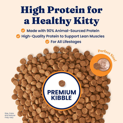 Solid Gold High Protein Dry Cat Food - Grain Free & Gluten Free Chicken Cat Dry Food w/Probiotics for Gut Health & Digestion - High Fiber & Omega 3 - Low Carb Superfood Kibble for Cats All Ages -12LB