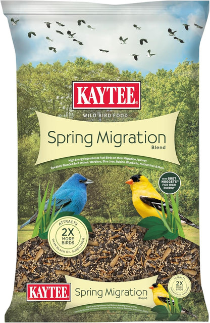 Kaytee Wild Bird Food, Spring Migration Seed Blend, 8 lb