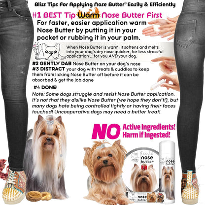 The Blissful Dog Yorkshire Terrier Unscented Nose Butter - Dog Nose Butter, 4 Ounce