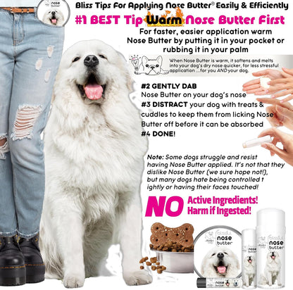 The Blissful Dog Great Pyrenees Unscented Nose Butter - Dog Nose Butter, 0.50 Ounce
