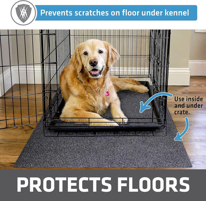 Drymate Premium Dog Crate Mat Liner, Absorbent, Waterproof, Non-Slip, Washable Puppy Pee Pad for Kennel Training - Use Under Pet Cage to Protect Floors, Cut to Fit Design (USA Made) (Dgrey)(30”x45”)