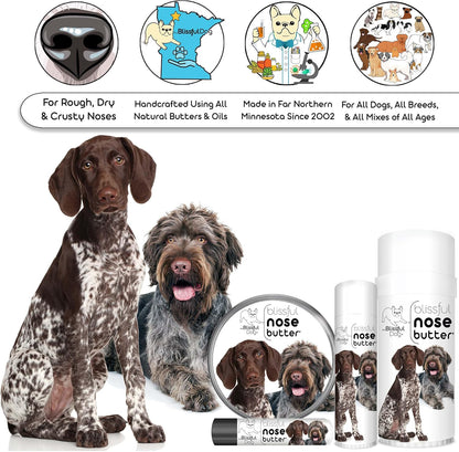 The Blissful Dog German Shorthaired Pointer Nose Butter for Dry, Cracked Skin, Lick-Safe Dog Nose Balm with Moisturizing Shea Butter, Almond, Olive, and Essential Oils, Pet Supplies, Uncented, 1 oz.
