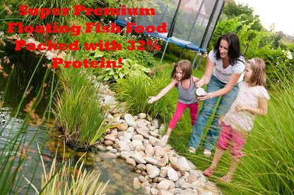 | Premium Floating Fish Food | Pond and Lake | Pellets | 2 Pounds