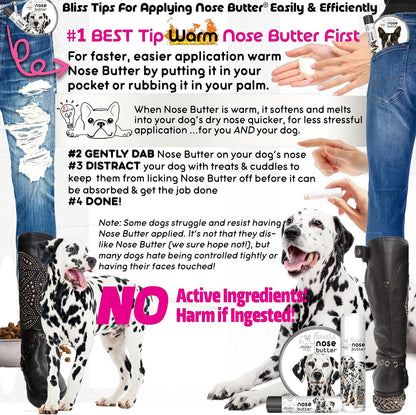 The Blissful Dog Dalmatian Unscented Nose Butter, 2-Ounce