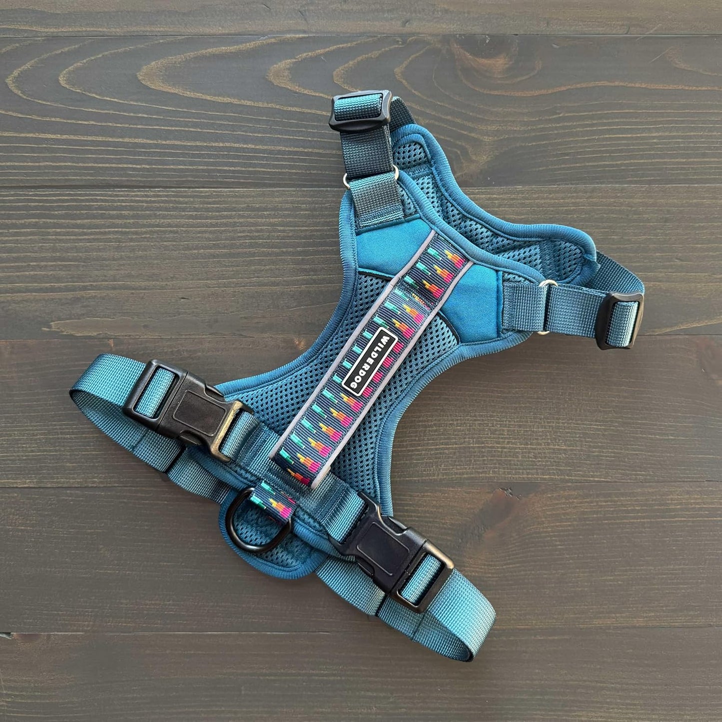 Wilderdog Lightweight Dog Harness with Reflective Straps - Small - Pacific Blue