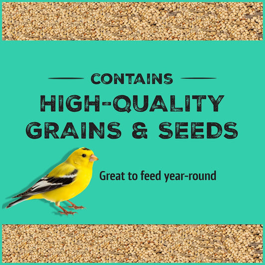 Pennington Pride Wild Finch Blend, Wild Bird Seed for Outside Feeders, Special Mix for a Variety of Musical & Colorful Birds, Great to Feed Year-Round, 10-lb. Bag