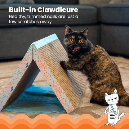 Catstages Fold Away Cat Tunnel and Corrugated Cat Scratcher