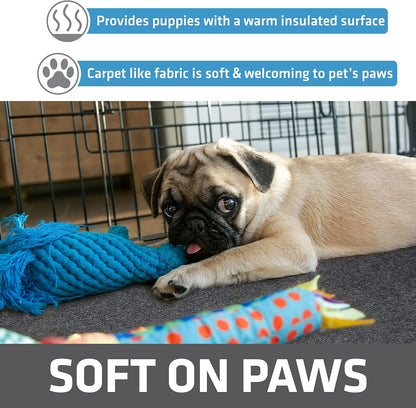 Drymate 2-Pack Jumbo Dog Playpen Mat (60x74), Absorbent, Waterproof, Slip-Resistant, Machine Washable, Reusable Puppy Pad for Training, Whelping, Housebreaking, Incontinence, Crate, Kennel (USA Made)