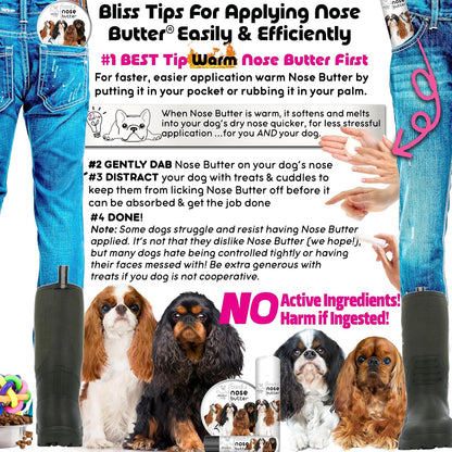 The Blissful Dog English Toy Spaniel Unscented Nose Butter, 16oz