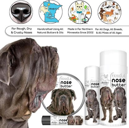 The Blissful Dog Neapolitan Mastiff Unscented Nose Butter - Dog Nose Butter, 16 Ounce