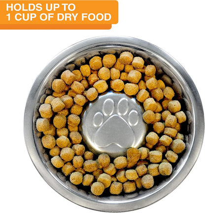 Neater Feeder Deluxe Mess Proof Dog Bowls Elevated for Medium Sized Breeds – Made in USA – No Spill Raised Slow Feeder Elevated Dog Bowl Stand w/Leg Extensions, Food and Water Bowl Set, Cappuccino