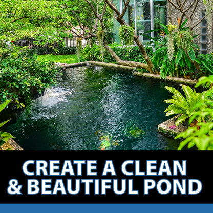 CrystalClear AlgaeOff Pond & Water Garden Scum Cleaner, Waterfall & Rock Slime Remover, String Algae Killer, Green Stain Treatment, EPA Registered Algaecide, Plant, Koi Fish, Bird & Pet Safe, 2.5 lb