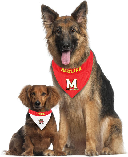 Pets First Collegiate Pet Accessories, Reversible Bandana, Maryland Terrapins, Large/X-Large