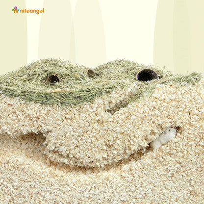 Niteangel Aspen Shaving Hamster Beddings for Syrian Dwarf Hamster Gerbil Mice Degu Rat Rabbit Bunny Guinea Pig Chinchilla Hedgehog or Other Small Pets (65L - 4mm) - Pawvie