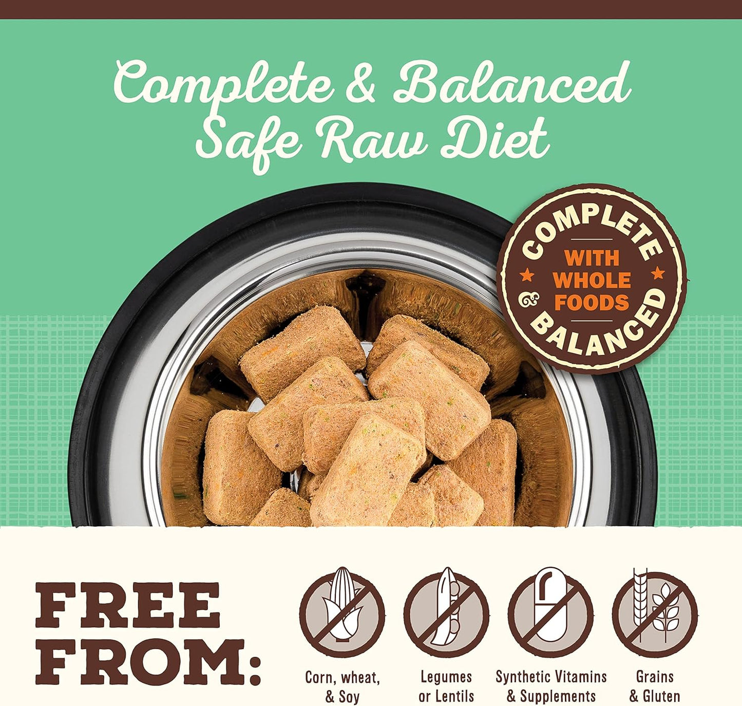 Primal Freeze Dried Dog Food Nuggets, Chicken, Complete & Balanced Meal, Also Use as Topper or Treat, Premium, Healthy, Grain Free, High Protein Raw Dog Food, 14 oz (Pack of 4)