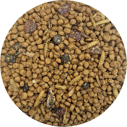 Berries & Bugs 3 lb. - All Natural High Protein High Fiber Insectivore Diet with Fruit, Gut-Loaded Insects, & Healthy Vitamins - Hedgehogs, Sugar Gliders, Skunks, Opossums & Other Insectivores