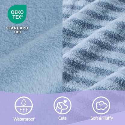 LE SURE Cute Dog Bed for Small Dogs, Orthopedic Waterproof Small Pet Beds with Sides, Non-Slip Bottom and Egg-Crate Foam Puppy Couch Sofa with Washable Removable Cover, Blue