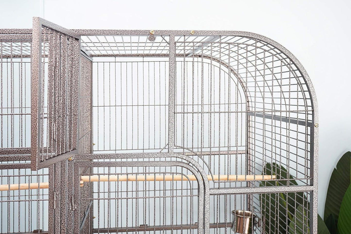 Double Cage with Center Divider for Bird Parrot Aviary W64xD32xH73 New