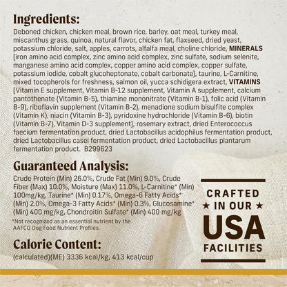 Merrick Healthy Grains Premium Adult Dry Dog Food, Wholesome And Natural Kibble With Chicken And Brown Rice - 25.0 lb. Bag