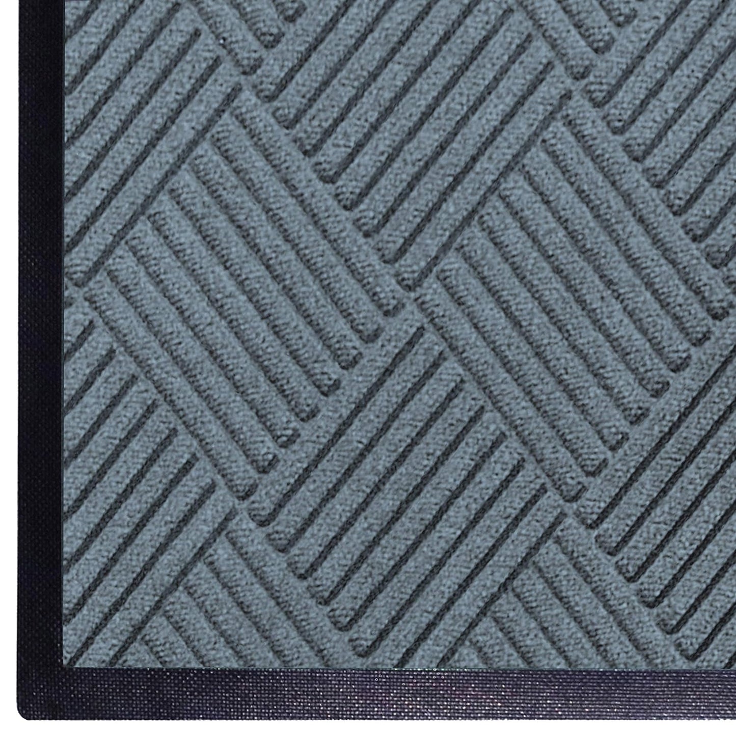 WaterHog Diamond | Commercial-Grade Entrance Mat with Rubber Border – Indoor/Outdoor and Quick Drying Door Mat (Bluestone, 6' x 8.4')
