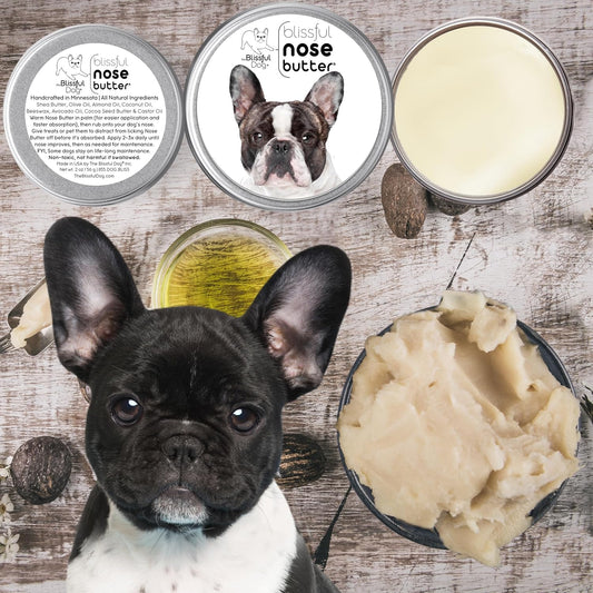 The Blissful Dog French Bulldog Pied Unscented Nose Butter - Dog Nose Butter, 4 Ounce