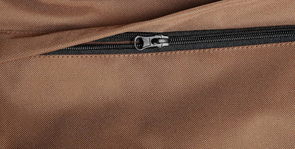 Amazon Basics Pet Car Booster Bucket Seat for Small Pets up to 25lbs, Machine Washable Cover, Clip-On Safety Leash, 18" x 18" x 16", Tan