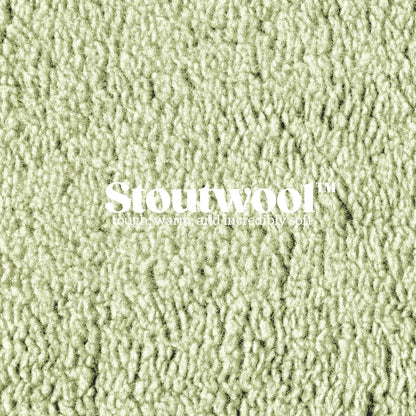 Stoutwool Indestructible Dog Bed - Fluffy Chew Proof Dog Crate Pad - Tough Kennel Pad for Aggressive Chewers - Washable, Ideal for Jumbo Breeds & Fits 54-Inch Crate - 53"x35", Gleam