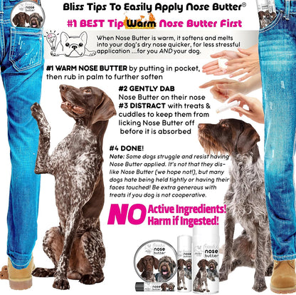 The Blissful Dog German Shorthaired Pointer Unscented Nose Butter - Dog Nose Butter, 16 Ounce